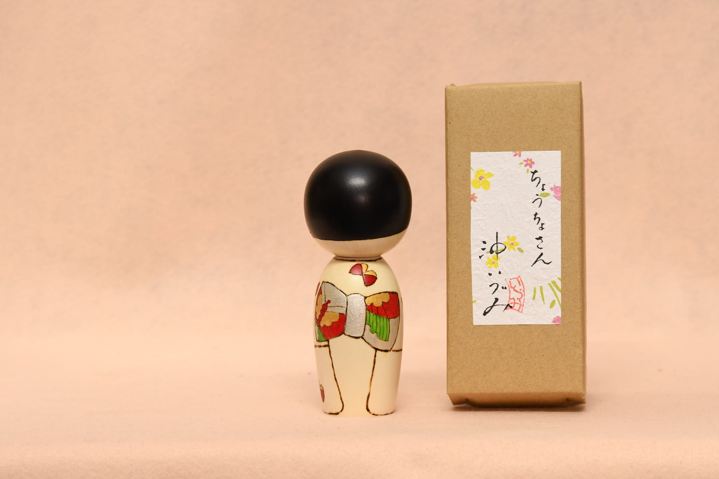 ちょうちょさん こけし/ BUTTERFLY Kokeshi Doll