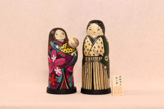 ヨセフとマリア こけし/Joseph&Mary Kokeshi Doll