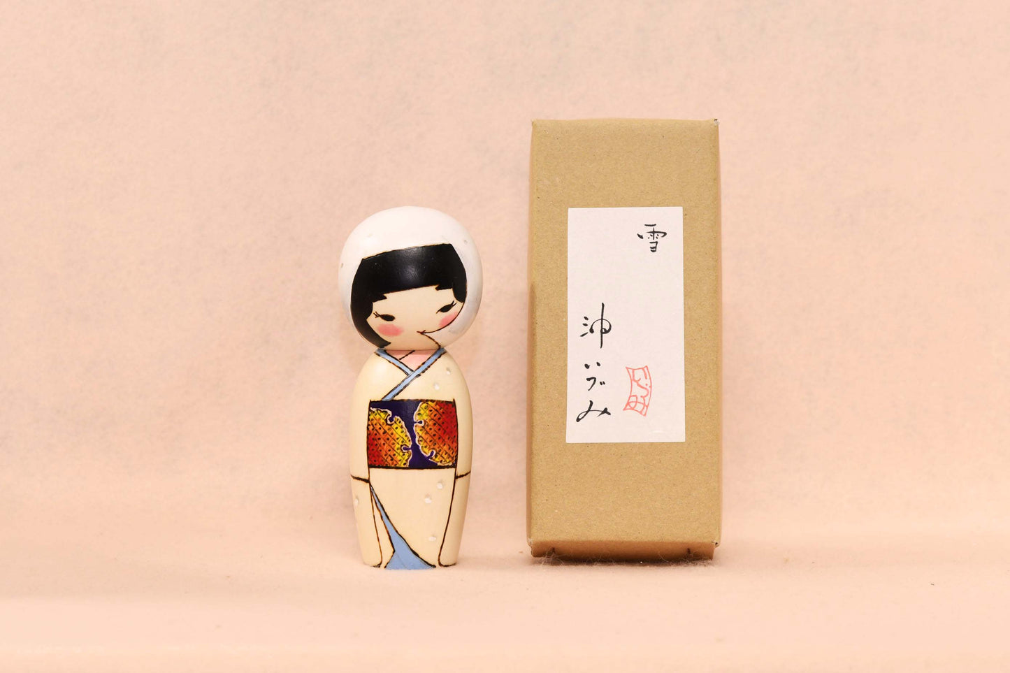雪 こけし/ SNOW Kokeshi Doll