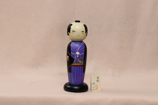 男前(紫) / OTOKOMAE(PURPLE) Kokeshi Doll