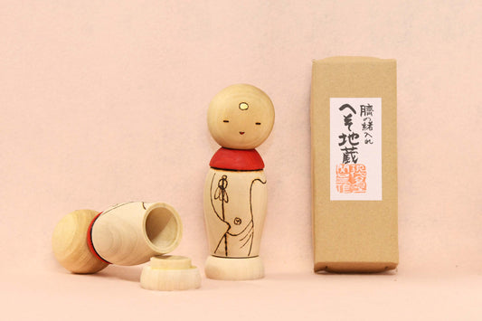 へそ地蔵　こけし/ HESOJIZOU Kokeshi Doll