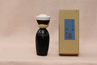 ネイビー君（黒）/ NAVY (BLACK) Kokeshi Doll