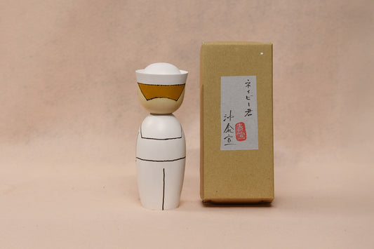 ネイビー君（白）/ NAVY (WHITE) Kokeshi Doll